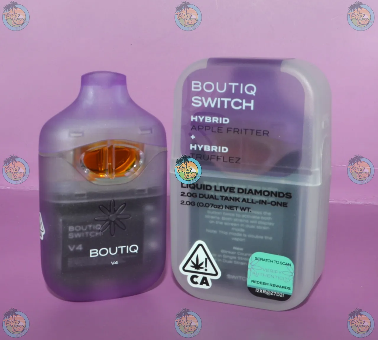 BOUTIQ SWITCH DUAL CHAMBER VAPES | Palm Trees DC